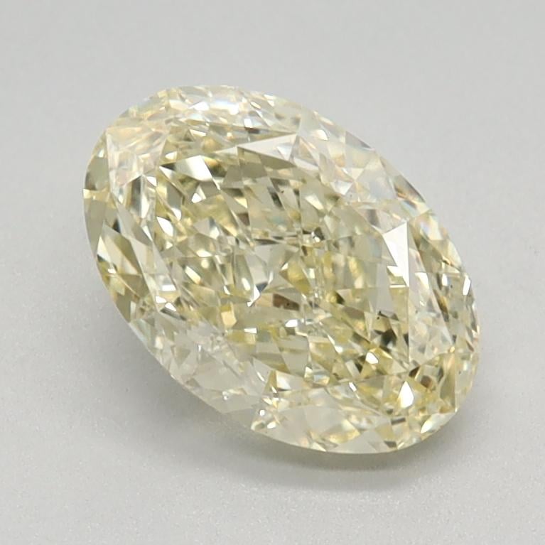 1.07 Ct. Fancy Light Yellow Oval Lab Grown Diamond