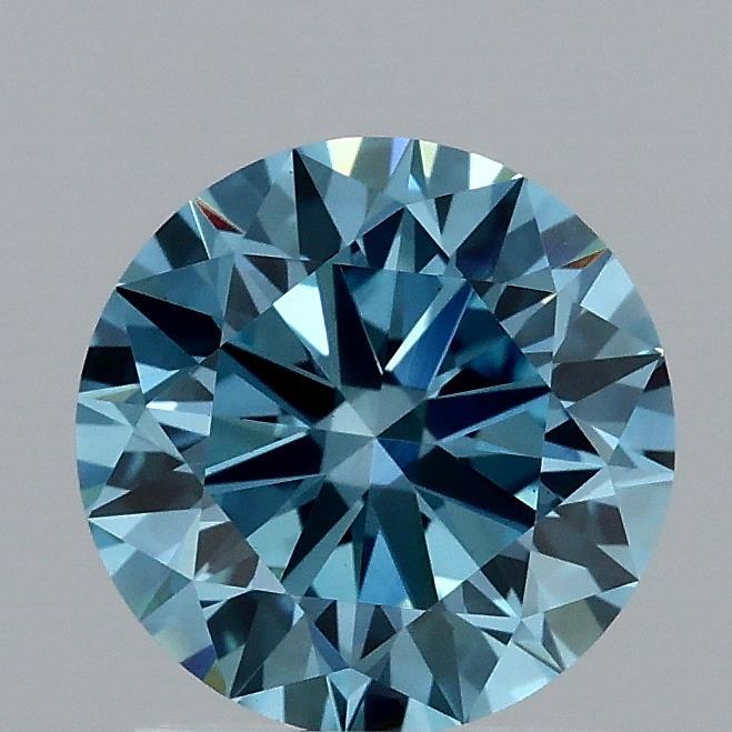 1.50 Ct. Fancy Vivid Blue Round Lab Grown Diamond