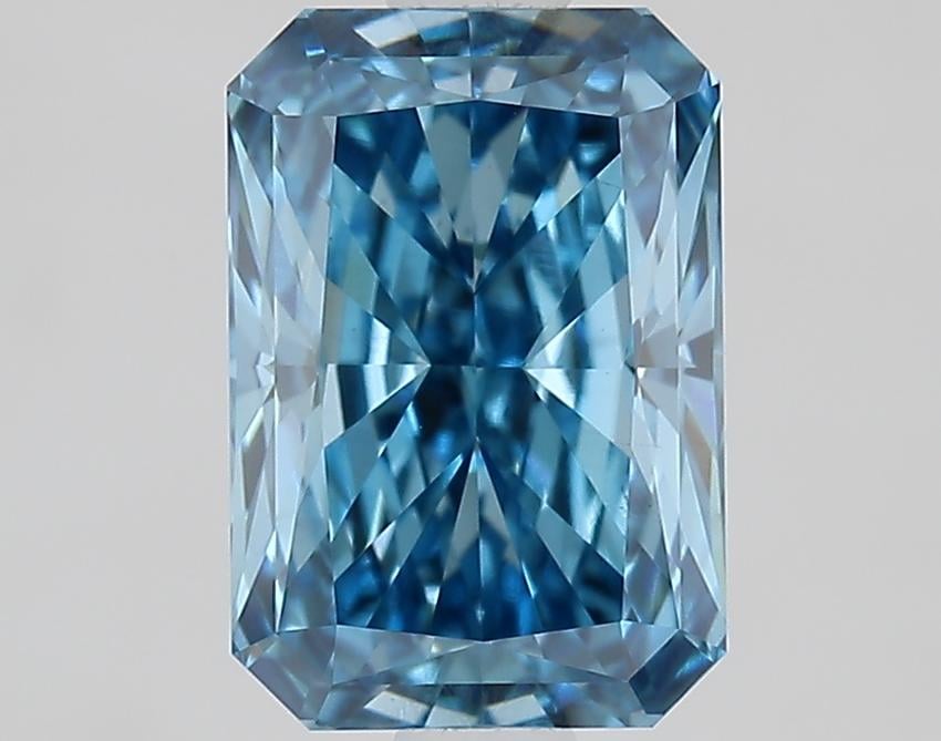 1.63 Ct. Fancy Vivid Blue Radiant Lab Grown Diamond