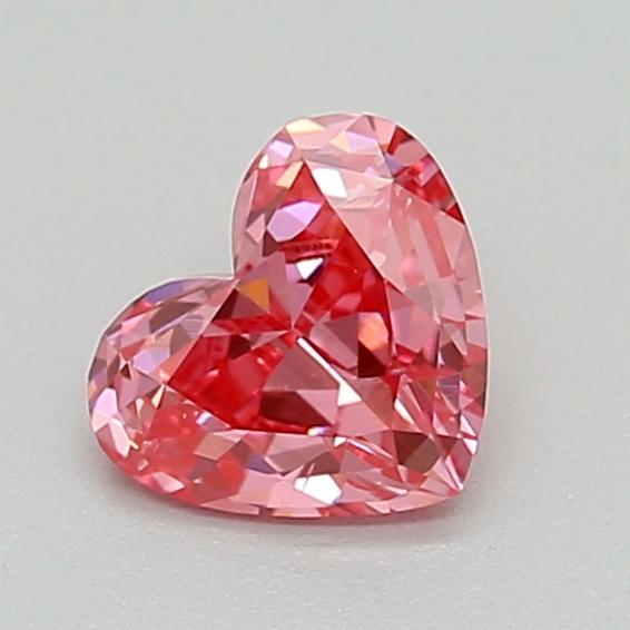 0.29 Ct. Fancy Vivid  Pink Heart Lab Grown Diamond