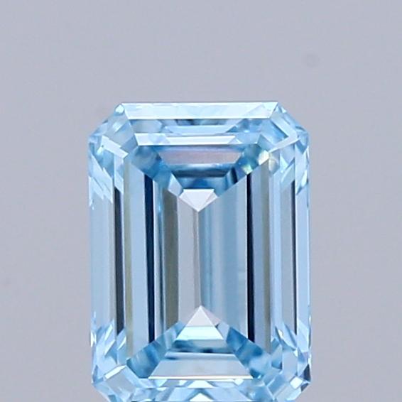 0.52 Ct. Fancy Intense Blue Emerald Lab Grown Diamond