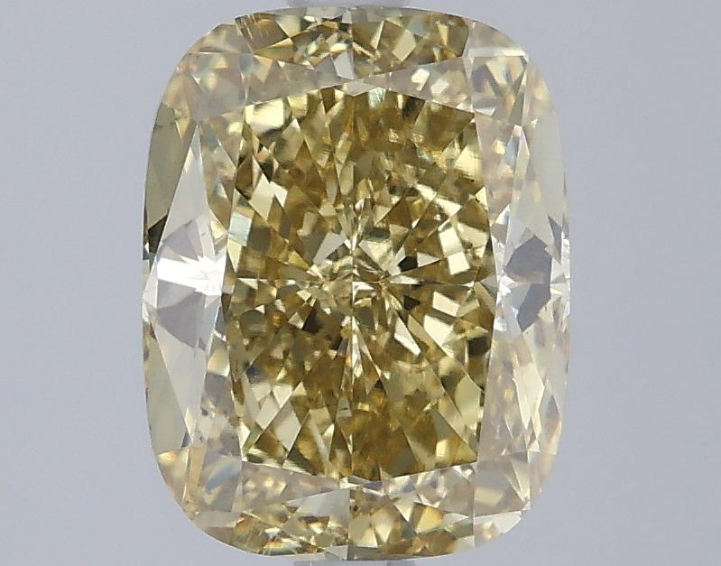 2.76 Ct. Fancy Intense Yellow Cushion Lab Grown Diamond