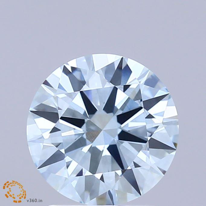 2.01 Ct. Fancy Intense Blue Round Lab Grown Diamond