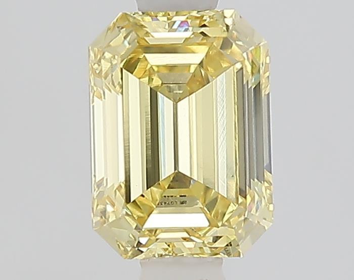 1.11 Ct. Fancy Intense  Yellow Emerald Lab Grown Diamond