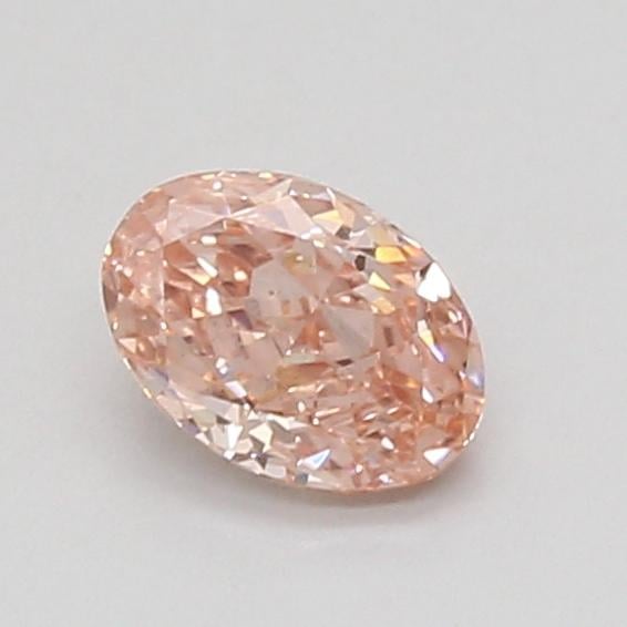 0.63 Ct. Fancy Vivid Pink Oval Lab Grown Diamond