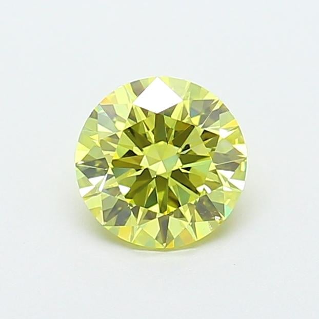 1.06 Ct. Fancy Intense  Yellow Round Lab Grown Diamond