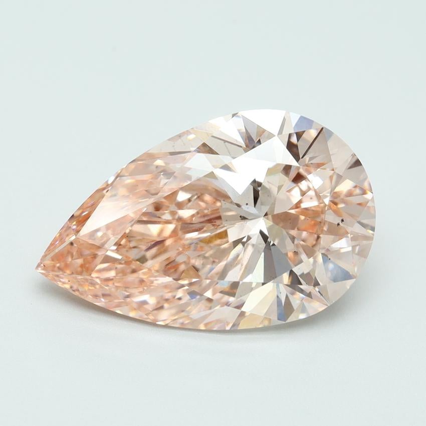 5.68 Ct. Fancy Intense Pink Pear Lab Grown Diamond