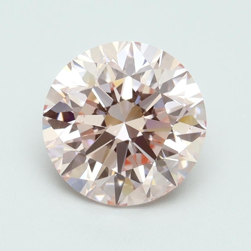 2.50 Ct. Fancy Intense Pink Round Lab Grown Diamond