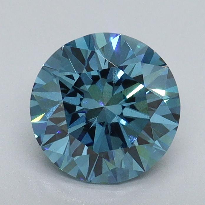 1.17 Ct. Fancy Vivid Blue Round Lab Grown Diamond