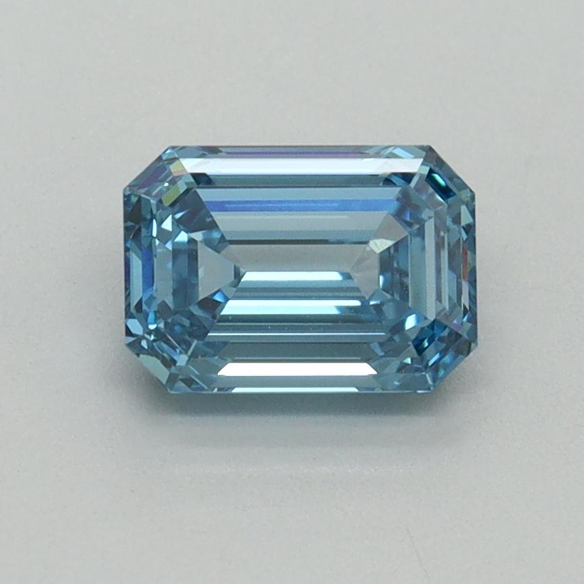 1.10 Ct. Fancy Vivid Blue Emerald Lab Grown Diamond