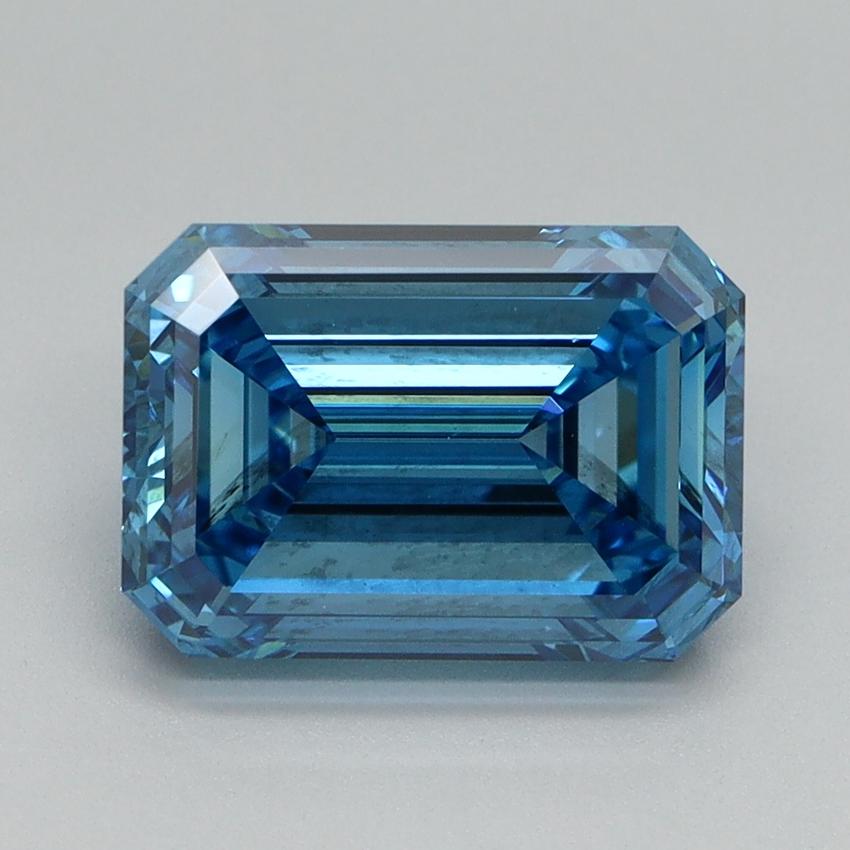 3.04 Ct. Fancy Vivid Blue Emerald Lab Grown Diamond