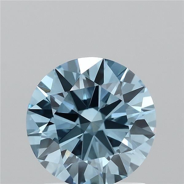 1.41 Ct. Fancy Vivid  Blue Round Lab Grown Diamond