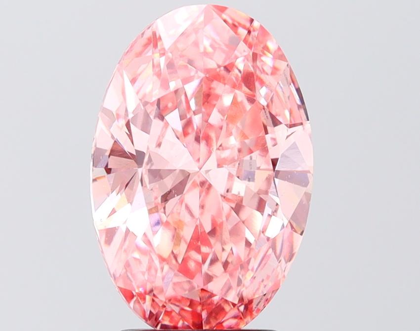 3.00 Ct. Fancy Vivid Pink Pink Oval Lab Grown Diamond
