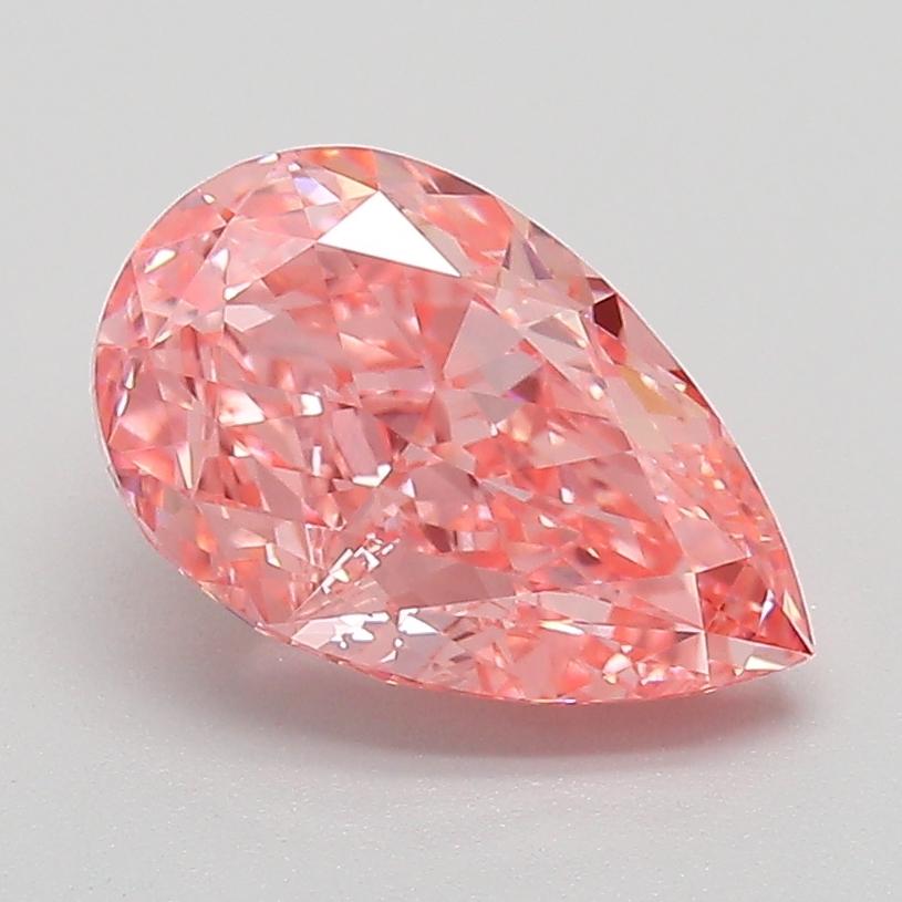 2.02 Ct. Fancy Vivid Pink Pear Lab Grown Diamond