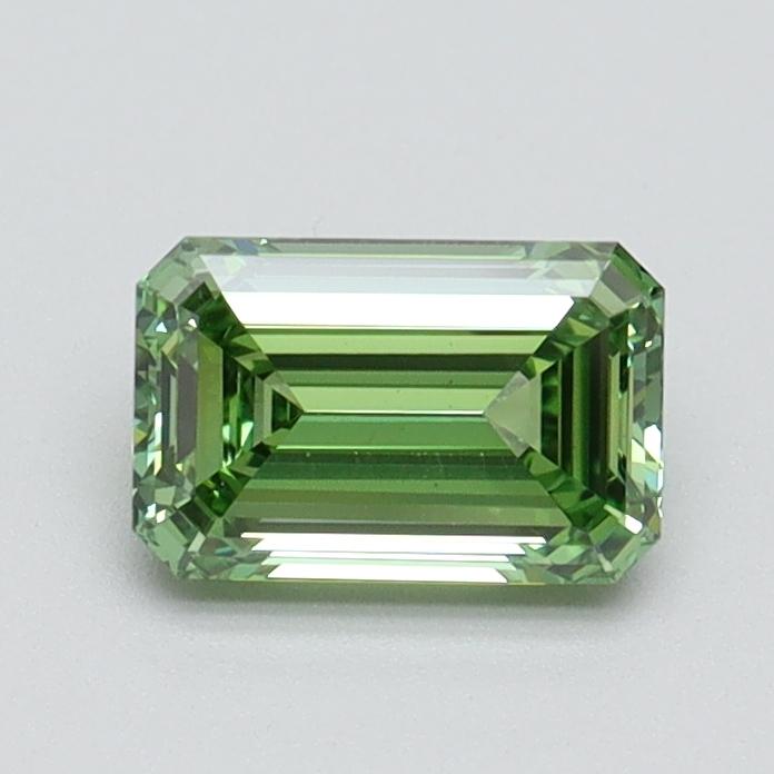 0.73 Ct. Fancy Vivid Green Emerald Lab Grown Diamond