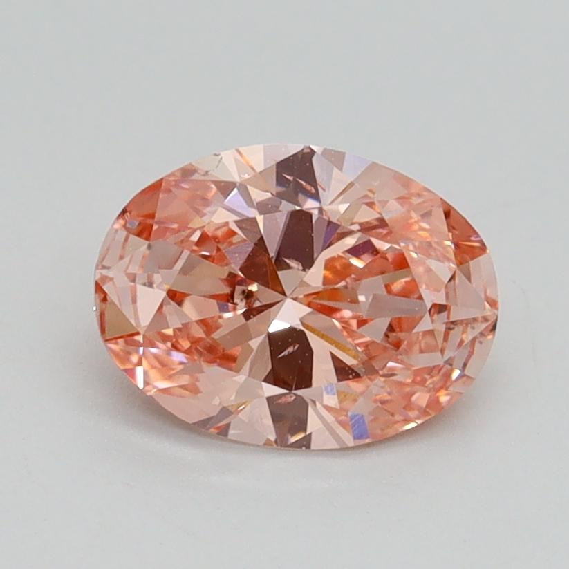 1.01 Ct. Fancy Vivid Pink Oval Lab Grown Diamond
