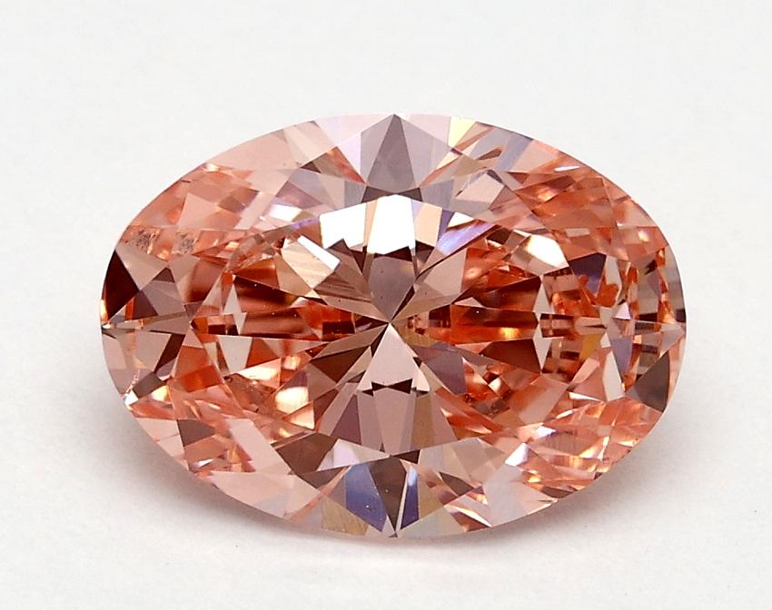 1.5 Ct. Fancy Vivid Pink Oval Lab Grown Diamond