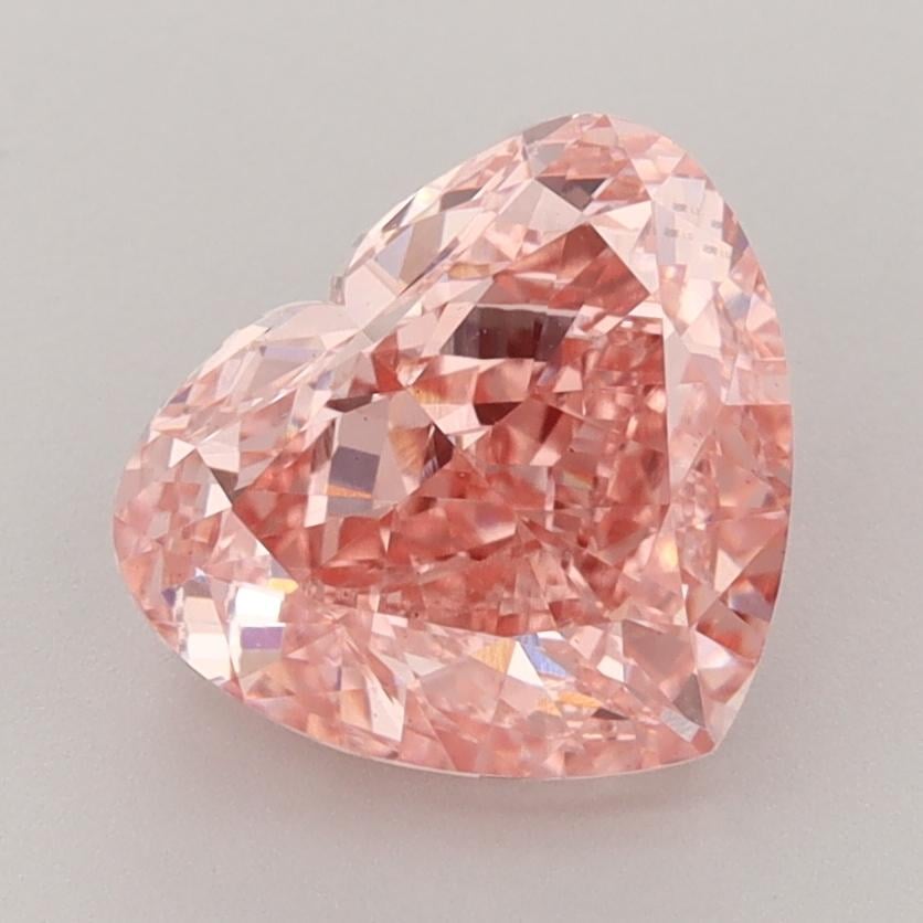 3.00 Ct. Fancy Vivid  Pink Heart Lab Grown Diamond