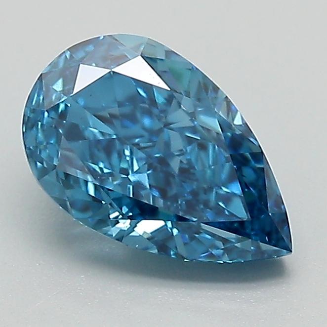 1.22 Ct. Fancy Vivid Blue Pear Lab Grown Diamond