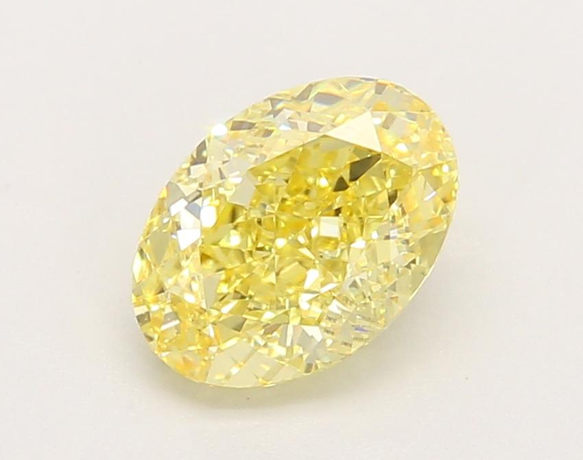 1.59 Ct. Fancy Vivid Yellow Oval Lab Grown Diamond