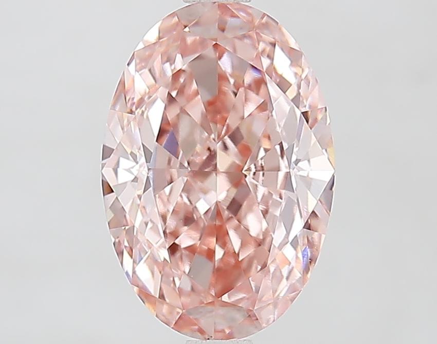 3.01 Ct. Fancy Vivid Pink Oval Lab Grown Diamond