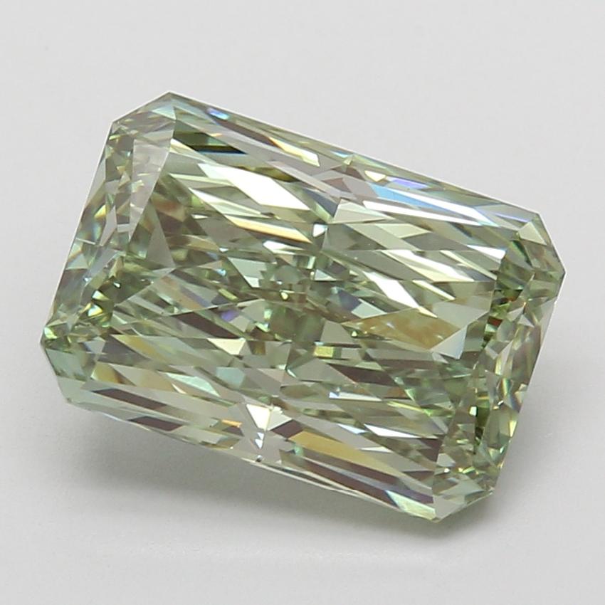 5.50 Ct. Fancy Vivid Green Radiant Lab Grown Diamond