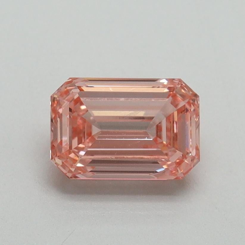 1.00 Ct. Fancy Intense Pink Emerald Lab Grown Diamond