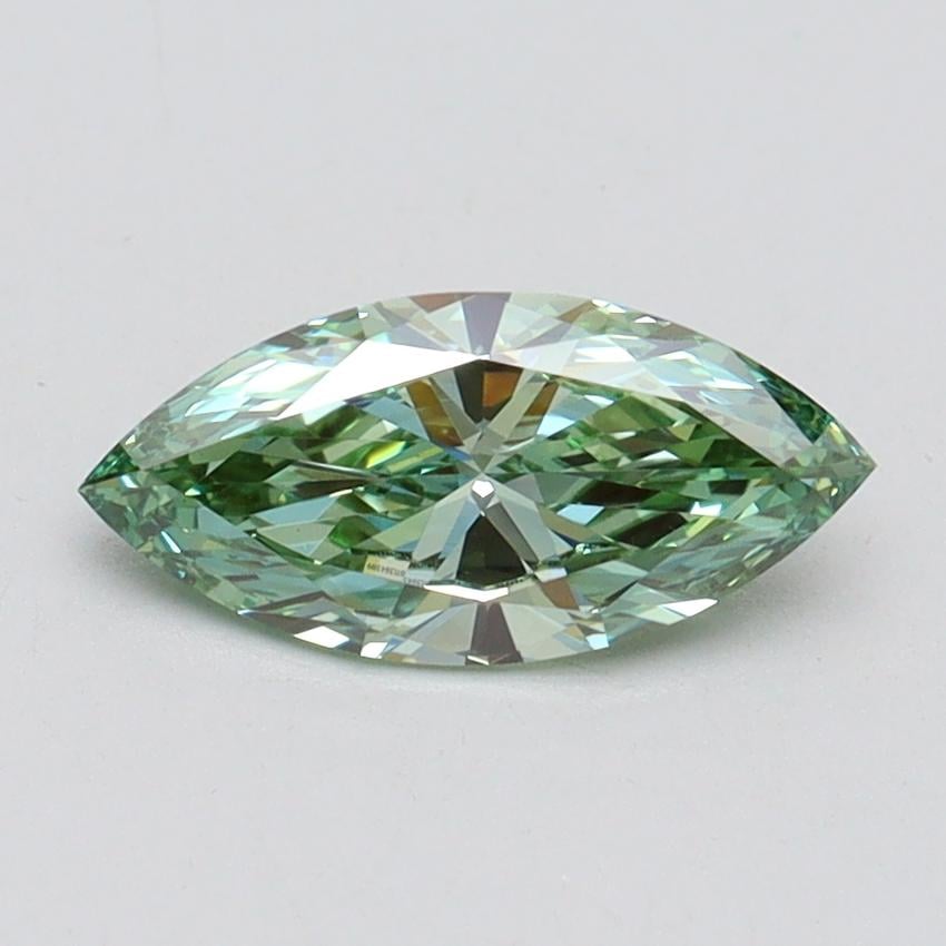 0.70 Ct. Fancy Vivid Green Marquise Lab Grown Diamond