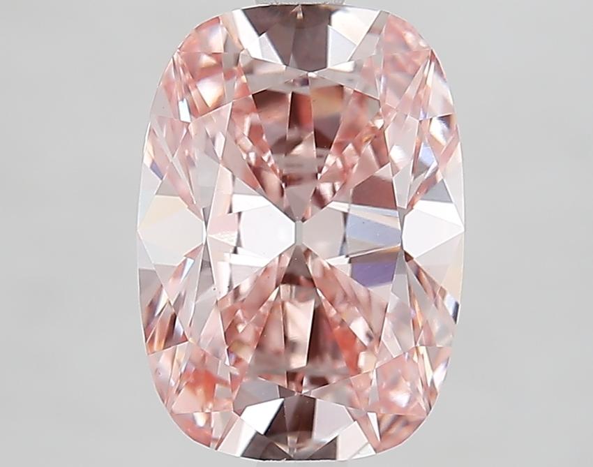 3.01 Ct. Fancy Intense Pink Cushion Lab Grown Diamond