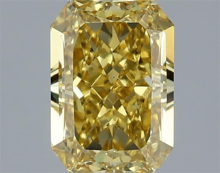 2.10 Ct. Fancy Intense  Yellow Radiant Lab Grown Diamond