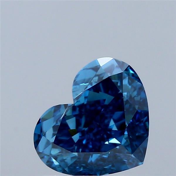 2.02 Ct. Fancy Vivid Blue Heart Lab Grown Diamond