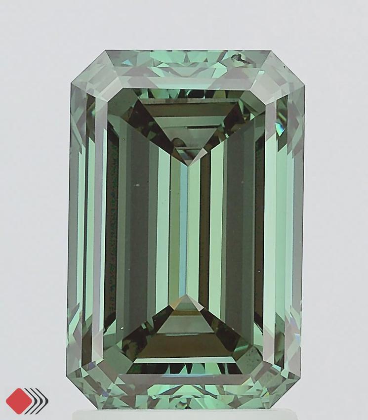 2.94 Ct. Fancy Green Emerald Lab Grown Diamond