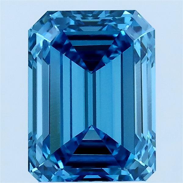 2.00 Ct. Fancy Vivid Blue Emerald Lab Grown Diamond