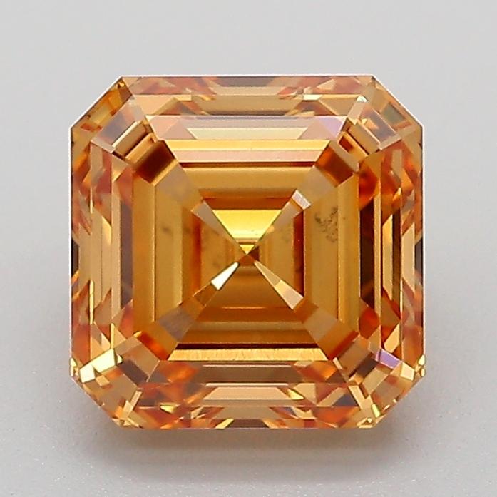 2.04 Ct. Fancy Light  Brown Asscher Lab Grown Diamond