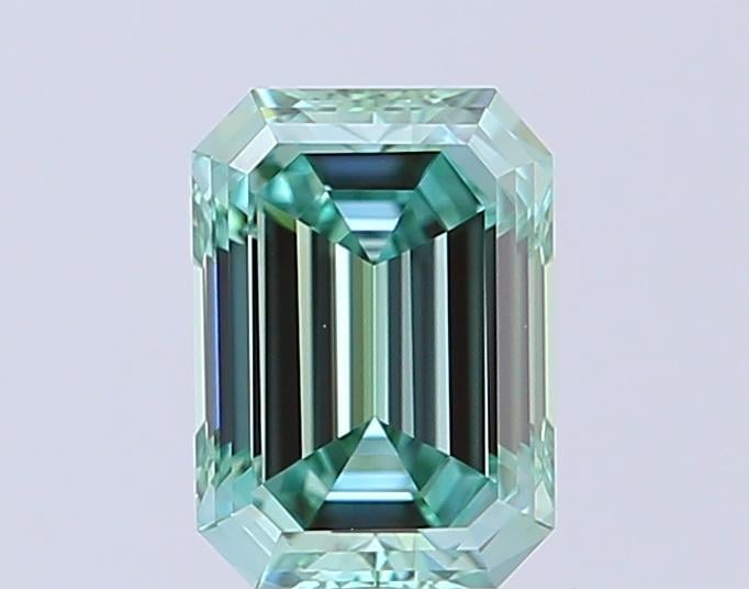 0.93 Ct. Fancy Vivid Green Emerald Lab Grown Diamond