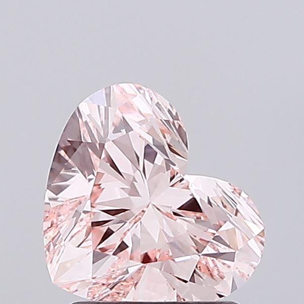 1.50 Ct. Fancy Intense Pink Heart Lab Grown Diamond