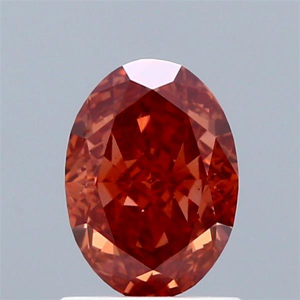 1.27 Ct. Fancy Intense Brownish Orange Oval Lab Grown Diamond