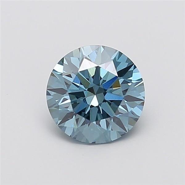 2.05 Ct. Fancy Vivid Blue Round Lab Grown Diamond