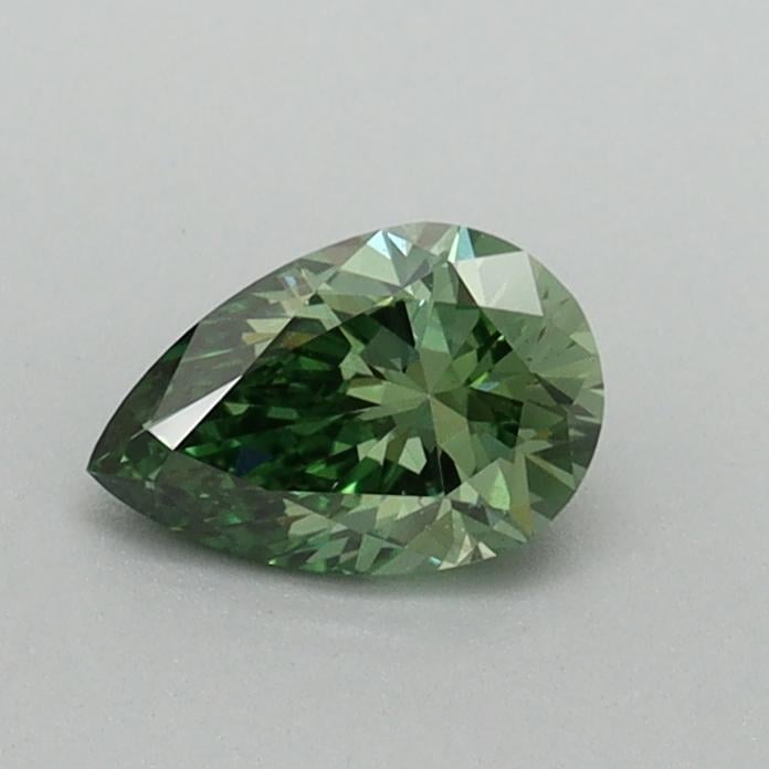 0.40 Ct. Fancy Vivid Pacific Green Pear Lab Grown Diamond