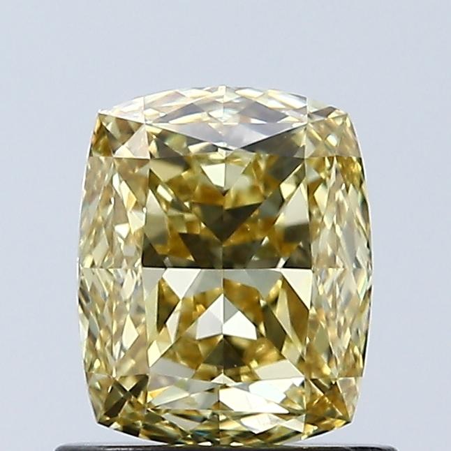 1.06 Ct. Fancy Intense Yellow Cushion Lab Grown Diamond