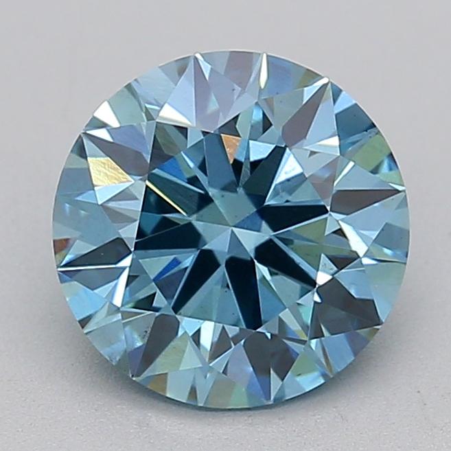 1.80 Ct. Fancy Vivid Blue Round Lab Grown Diamond