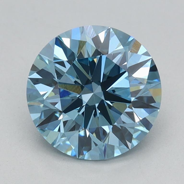 1.12 Ct. Fancy Vivid Blue Round Lab Grown Diamond