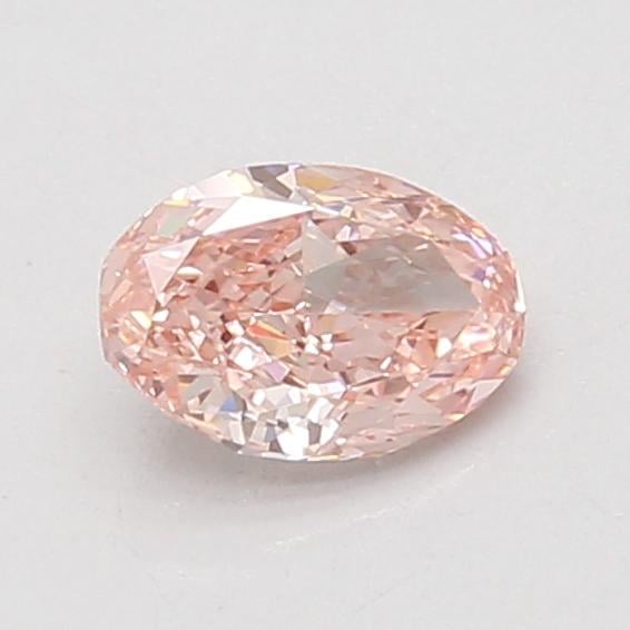 0.76 Ct. Fancy Intense Pink Oval Lab Grown Diamond