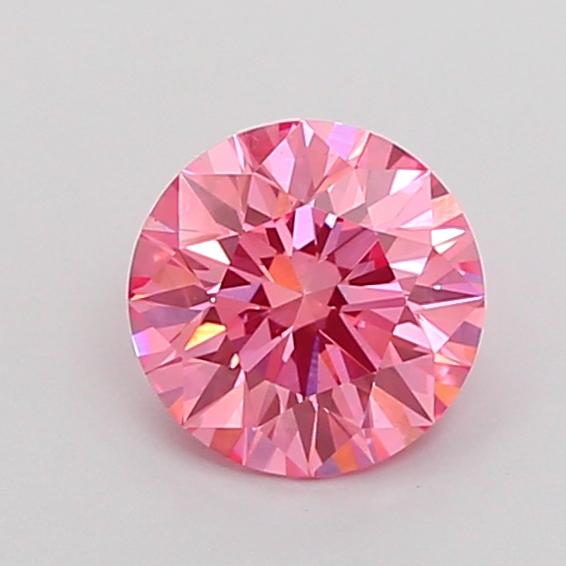 1.14 Ct. Fancy Vivid Pink Round Lab Grown Diamond