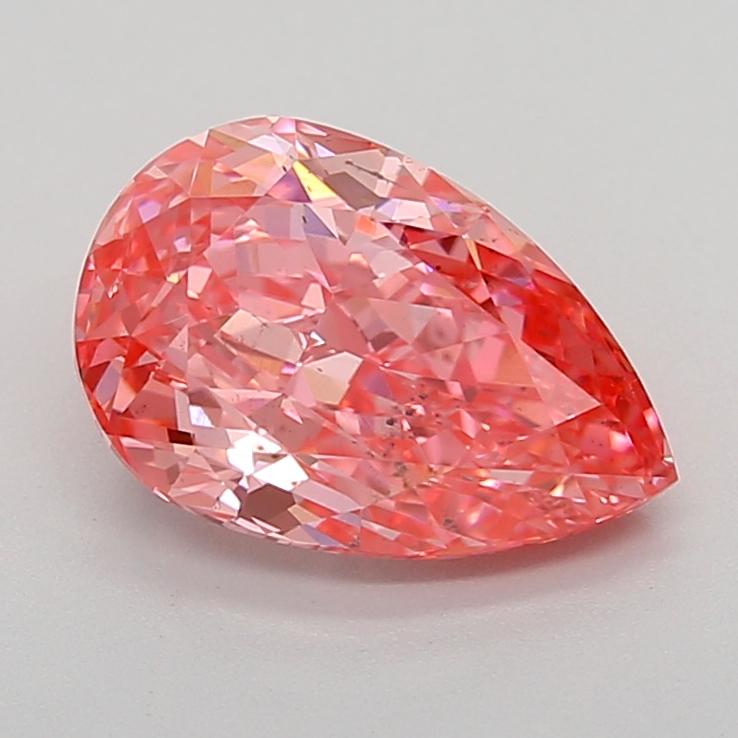 1.96 Ct. Fancy Vivid  Pink Pear Lab Grown Diamond