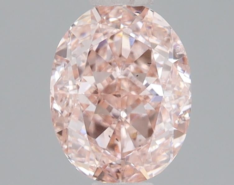 0.72 Ct. Fancy Intense Pink Oval Lab Grown Diamond