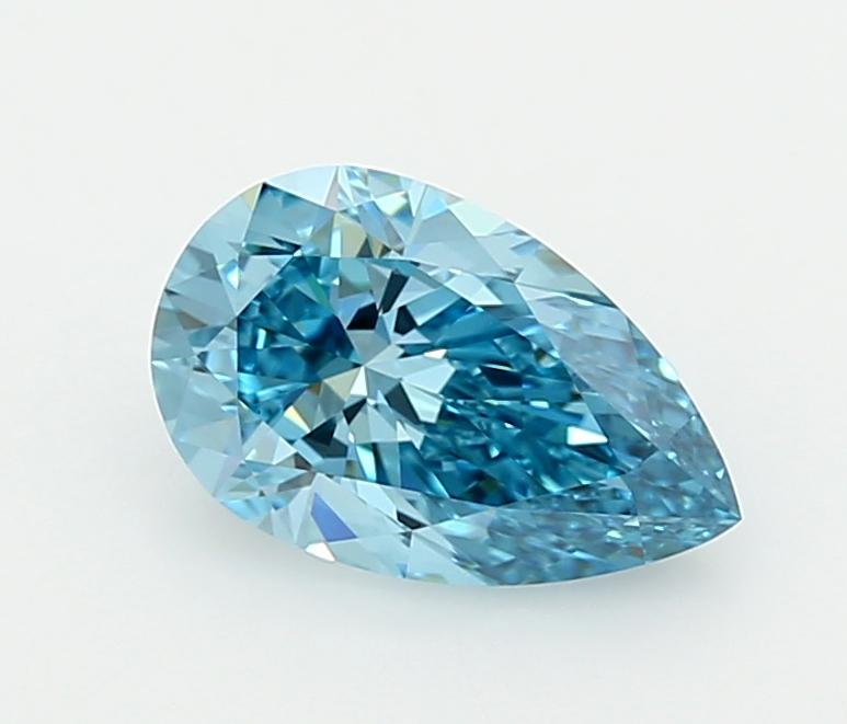 1.73 Ct. Fancy Vivid  Blue Pear Lab Grown Diamond