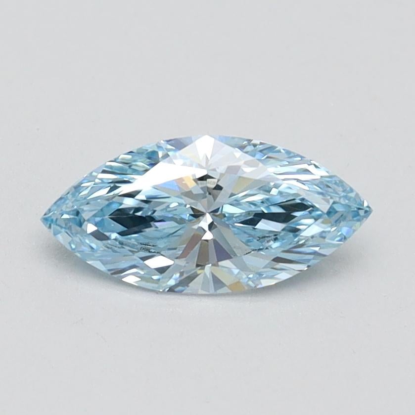 0.62 Ct. Fancy Intense Blue Marquise Lab Grown Diamond