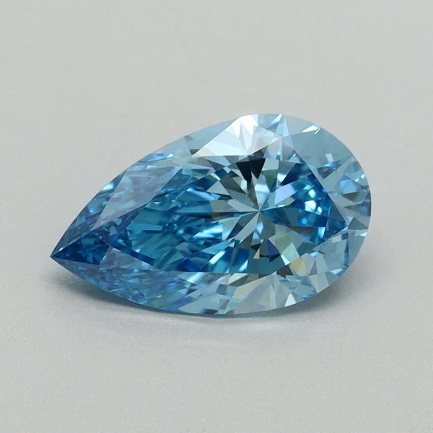1.01 Ct. Fancy Vivid Blue Pear Lab Grown Diamond
