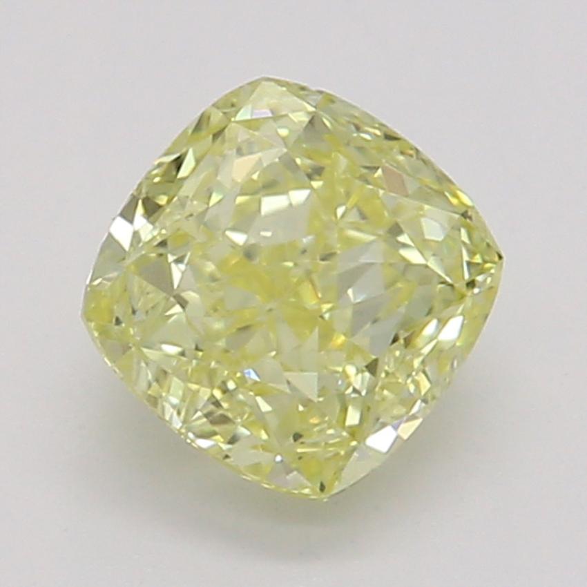 0.51 Ct. Fancy Intense Yellow Cushion Diamond